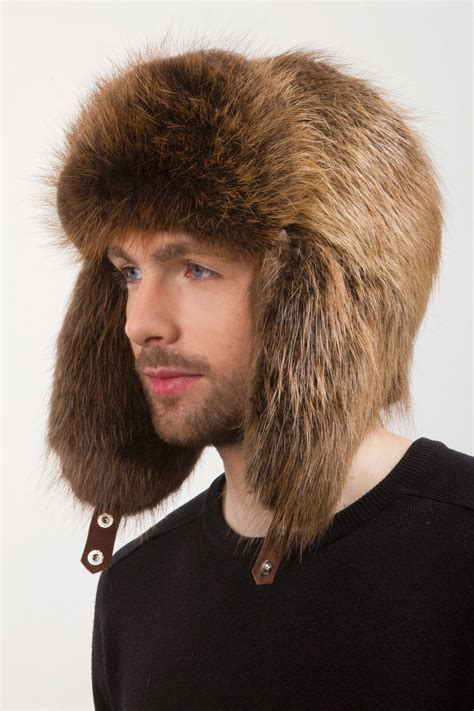 men's fur trapper hats.